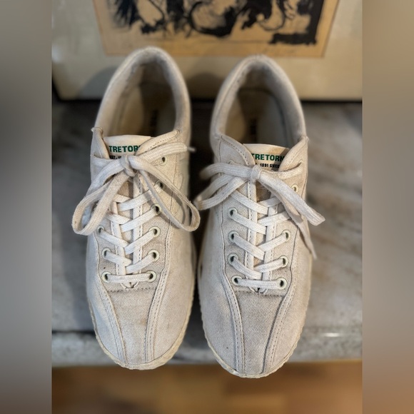 Tretorn White Canvas Original Casual Sneakers women's Size 9 - Picture 2 of 8